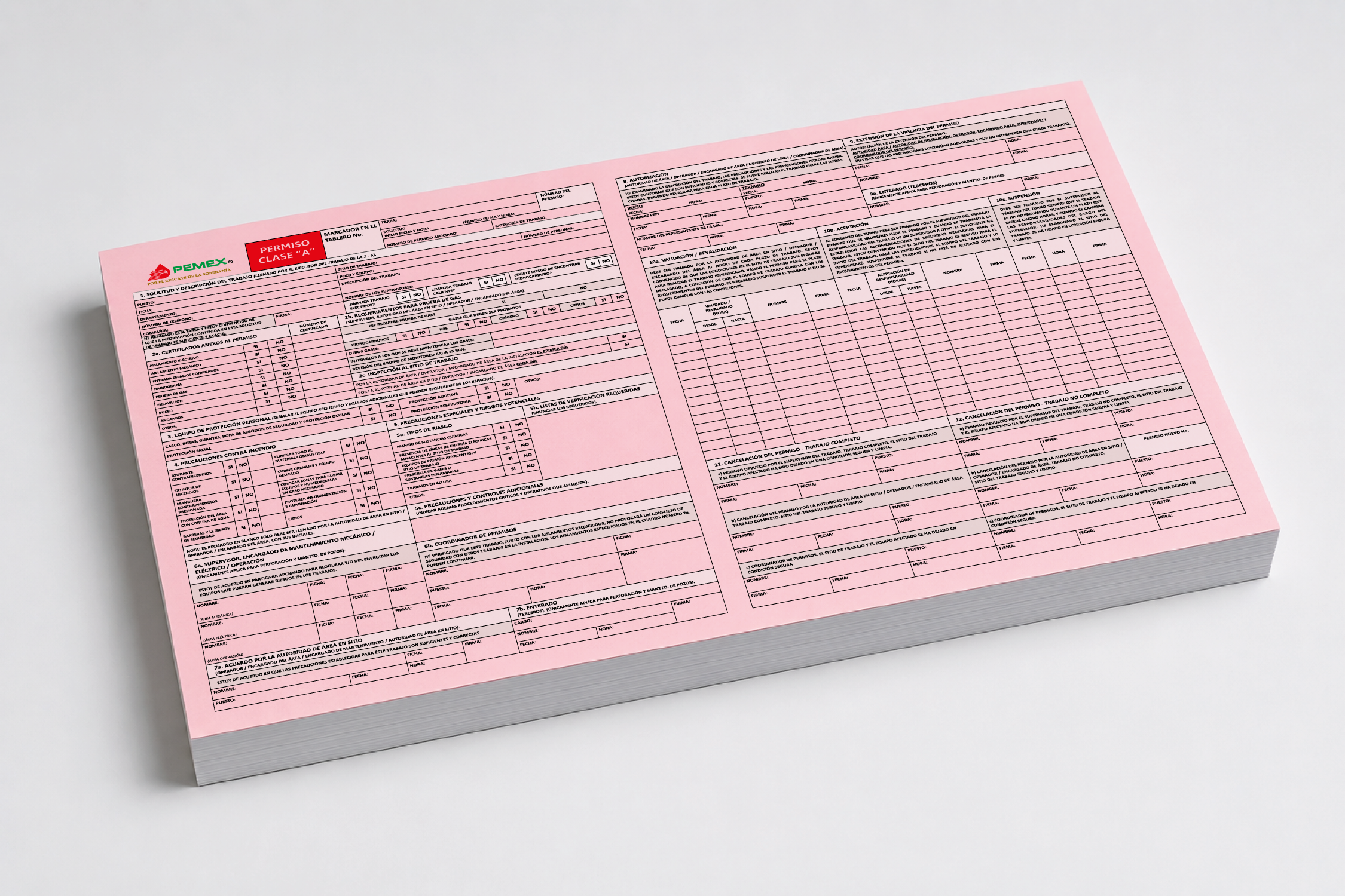 Permiso de Trabajo con Riesgo Clase A